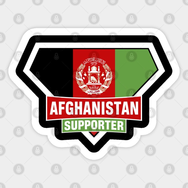 Afghanistan Super Flag Supporter Sticker by ASUPERSTORE